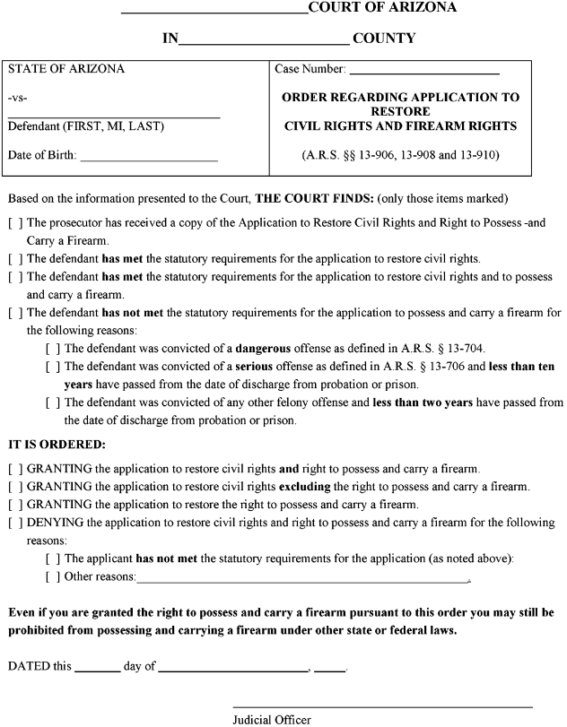 Image 1 within Form 32(b). Order Regarding Application to Restore Civil Rights and Firearm Rights