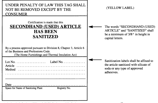 Image 1 within § 1256. Official Sanitization Label Requirements.