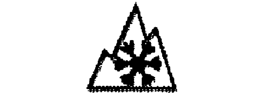 Figure 1.  This is an example of a Mountain/ Snowflake Symbol which may be marked on the sidewall of a tire.