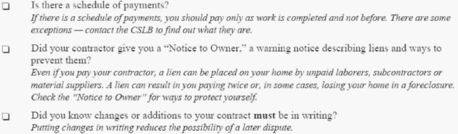 Image 3 within § 872.1. Checklist for Homeowners.