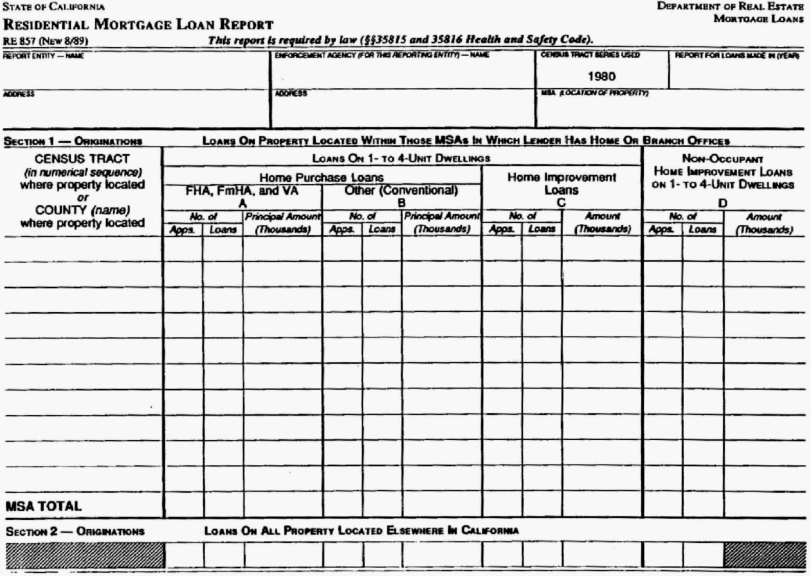 Image 1 within § 7120. Residential Mortgage Loan Report Form.